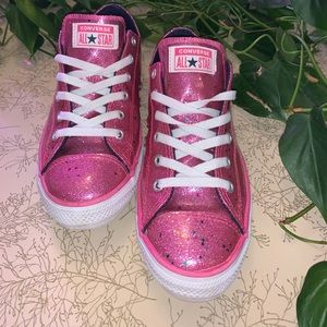 Chuck Taylor converse pink glitter